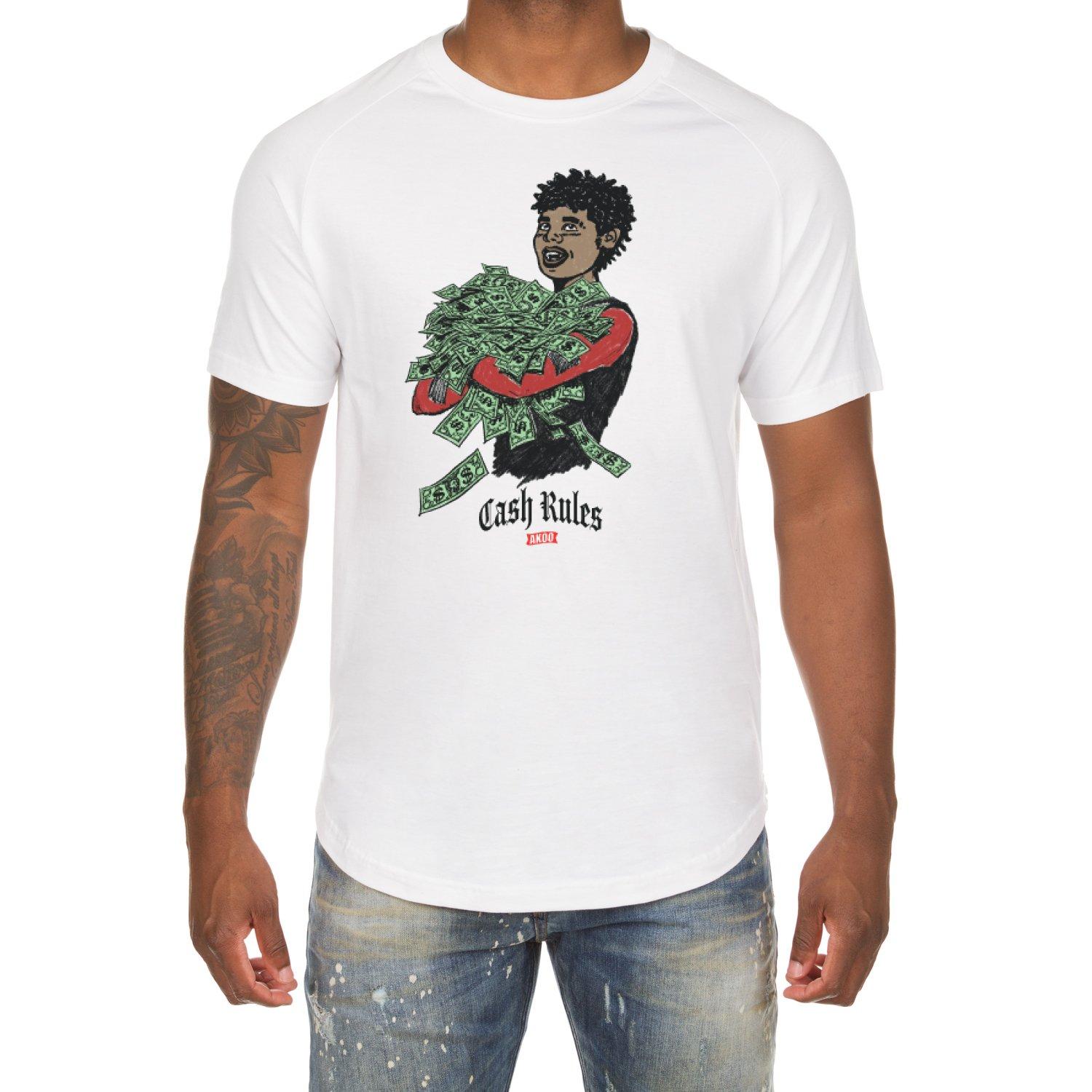AKOO Men's Cash Rules Tee - White
